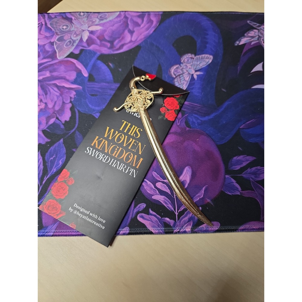 Owlcrate This Woven Kingdom Sword Hairpin